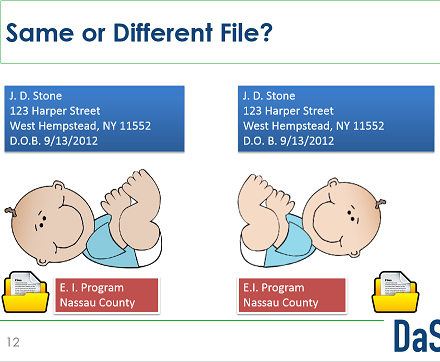 Same or different file? (with sample data on two children)