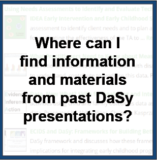 Where can I find information and materials from past DaSy presentations?