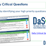 Screen shot: DaSy Critical Questions slide