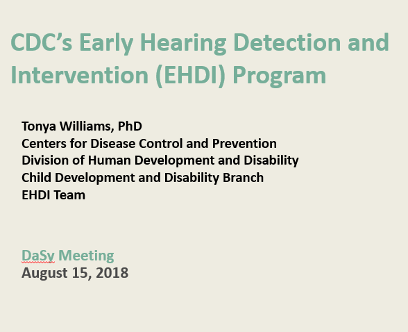 CDC's Early Hearing Detection and Intervention (EDHI) Program
