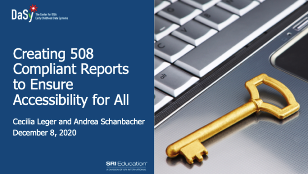 Creating 508 Compliant Reports to Ensure Accessibility for All Part 1