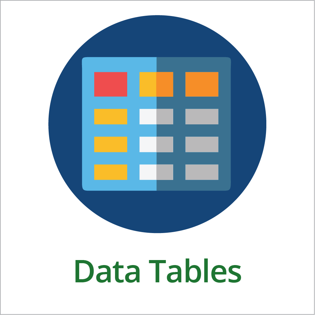 Data Tables Design Principles tile