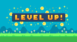 Level up graphic