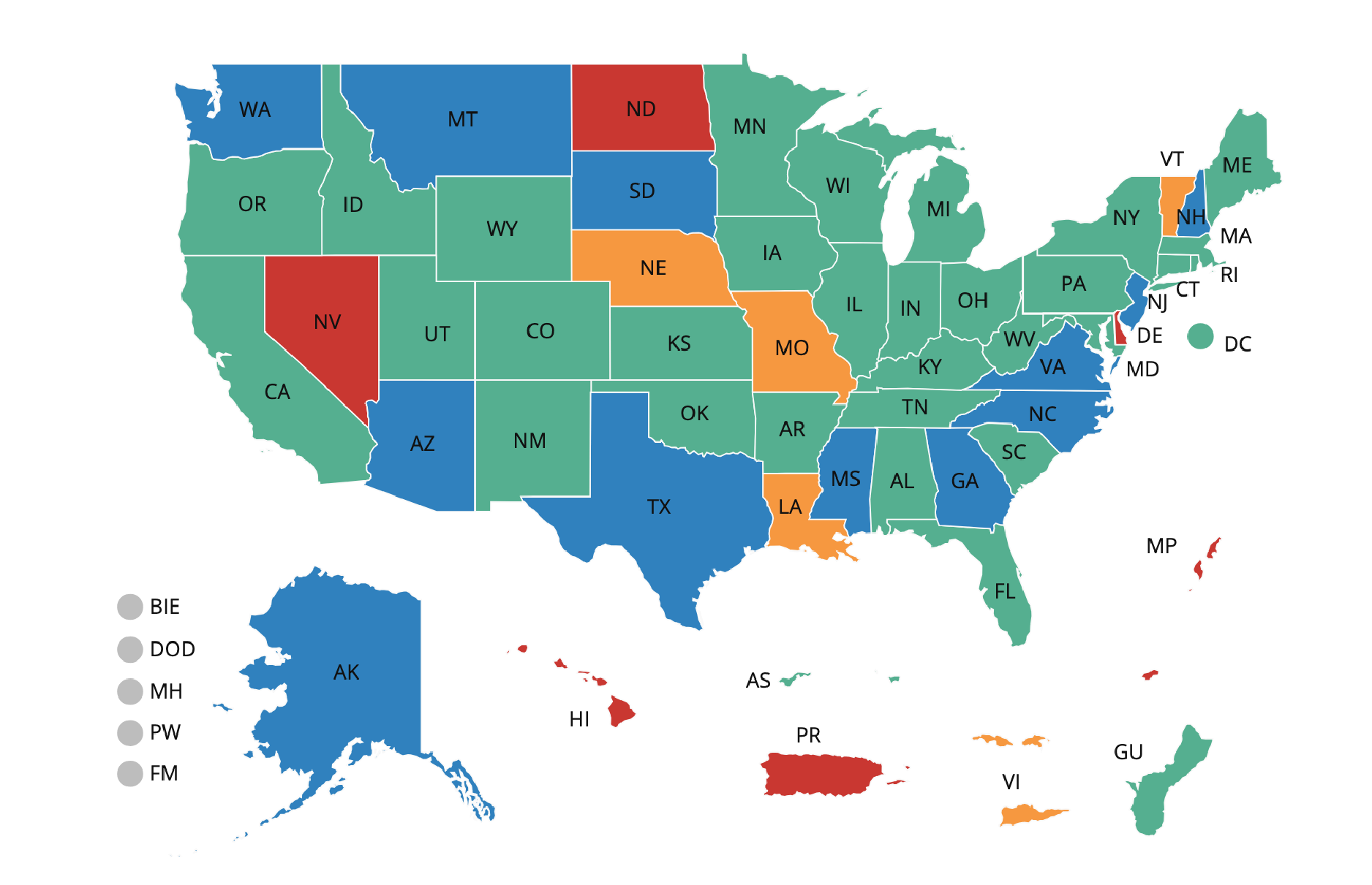 Graphic of state map