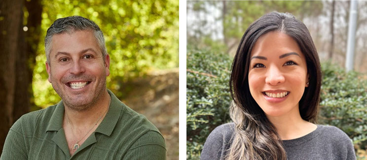 Photos of Howard Morrison and Jenna Nguyen